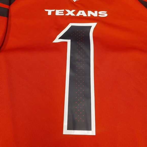 Nike Mens Size M Houston Texans Alternate Jersey Stefon Diggs #1 On Field Red - Picture 3 of 9